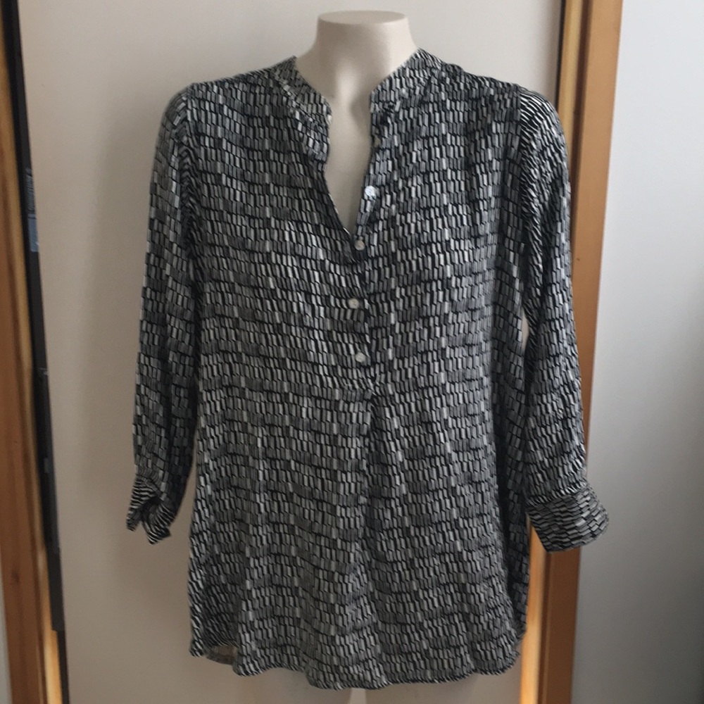 Black and cream tunic top